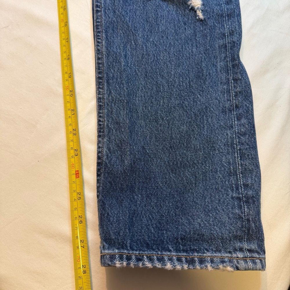 Agolde Pinch Waist High Rise 90s Loose Fit Psyche distressed straight jeans 25 - Picture 8 of 11